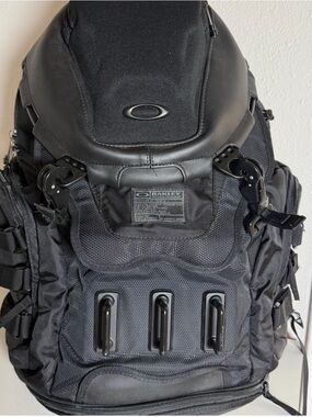 Oakley Kitchen Sink Black Tactical Field Gear Backpack - Logo Patch Detail